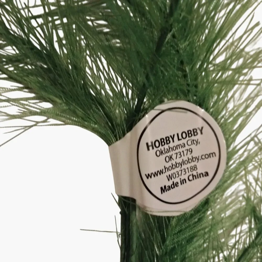 Artificial Fern Spray Branch Green Stem Wispy Feathery Foliage Floral Craft